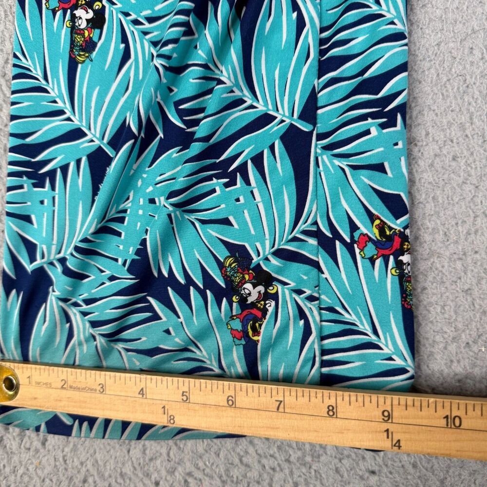 MINNIE MOUSE Lounge Pants Womens‎ Large Blue Disney Sleep PJ's Tropical - Picture 12 of 14